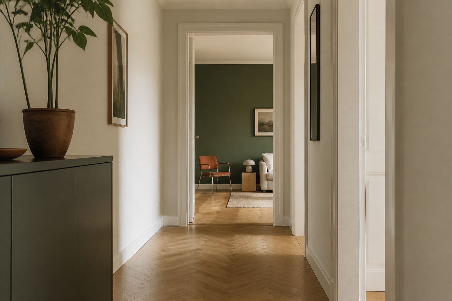 Plinthe et sol d’un appartement suisse — contexte typique des fourmis